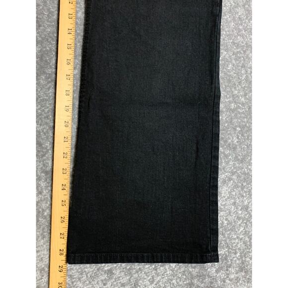 Chico's Platinum Bootcut Jeans Women Size XL Black Stretch Pockets Cotton Blend‎ - Picture 10 of 13